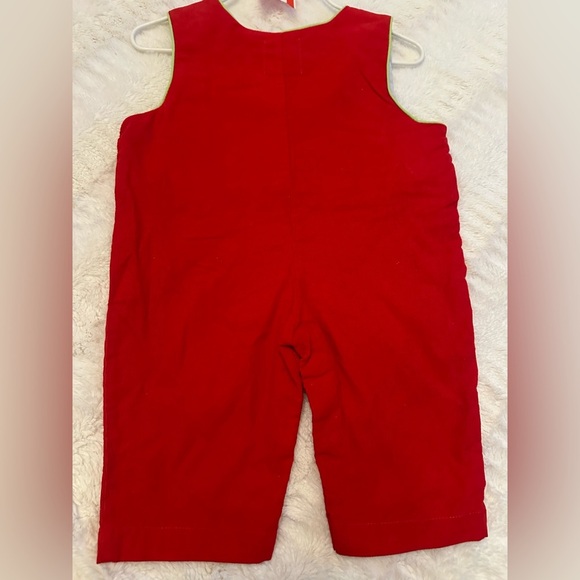 MudPie Initial “N” Christmas Baby Romper 0-6 Months - Holiday Outfit - NWT - Picture 5 of 6